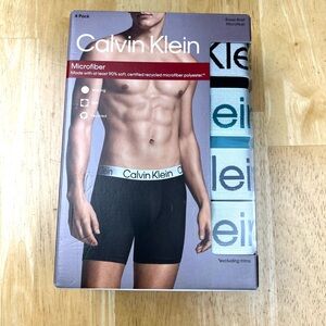 Calvin Klein Microfiber Boxer Brief 4 pack Size M ( 32-34) Polyester Multicolor
